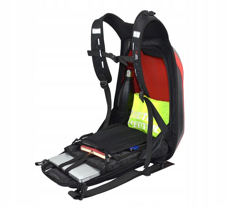 MOTOCENTRIC MOTORCYCLE BACKPACK FOR LAPTOP WATERPROOF BLACK CARBON Manufacturer Motocentric
