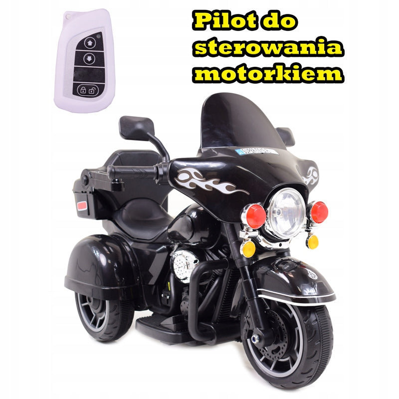 MOTOR CHOPPER FOR BATTERY WITH BACKREST SOUNDS, TWO MOTORS, REMOTE CONTROL/609 Packaging status original