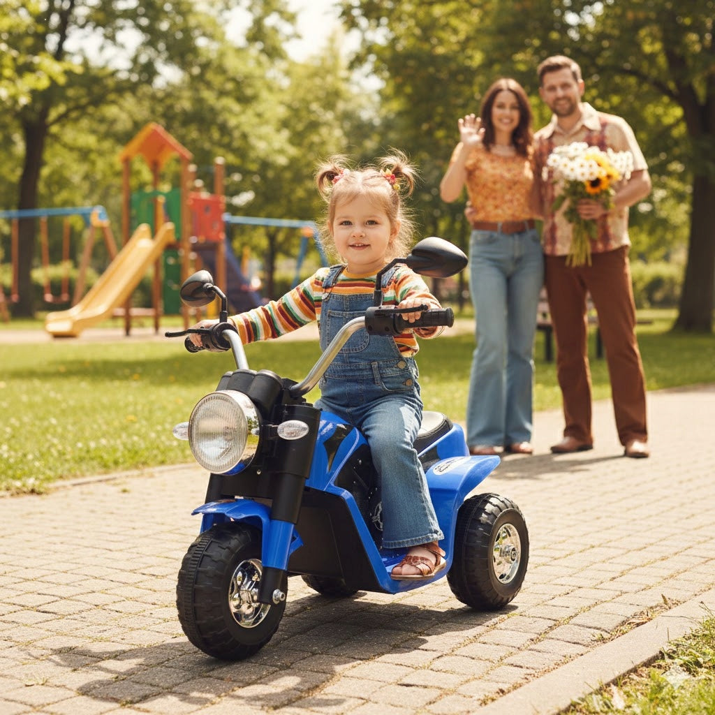 MOTOR CHOPPER - THE FIRST MOTORBIKE FOR A CHILD, SOFT SEAT. Packaging status original