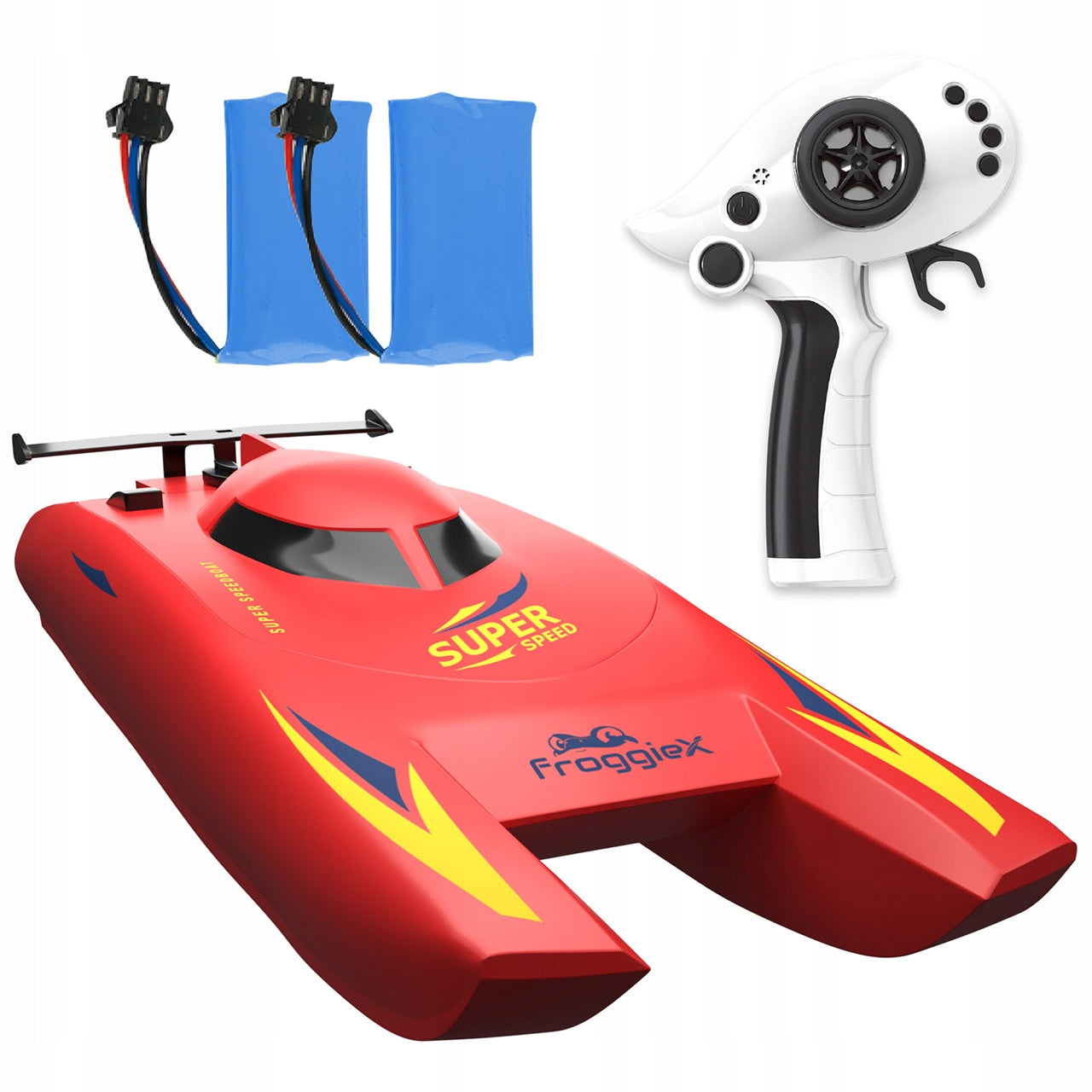 MOTORBOAT BOAT remote controlled SPEED BOAT 25km/h RC BOAT FOR REMOTE CONTROL + AKU Packaging status original