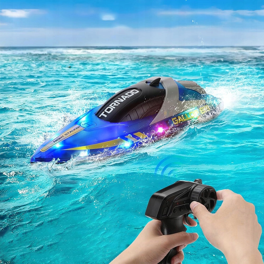 MOTORBOAT REMOTE CONTROLLED SPEED BOAT 15KM/H WITH LED LIGHTS Manufacturer code 0885658990466