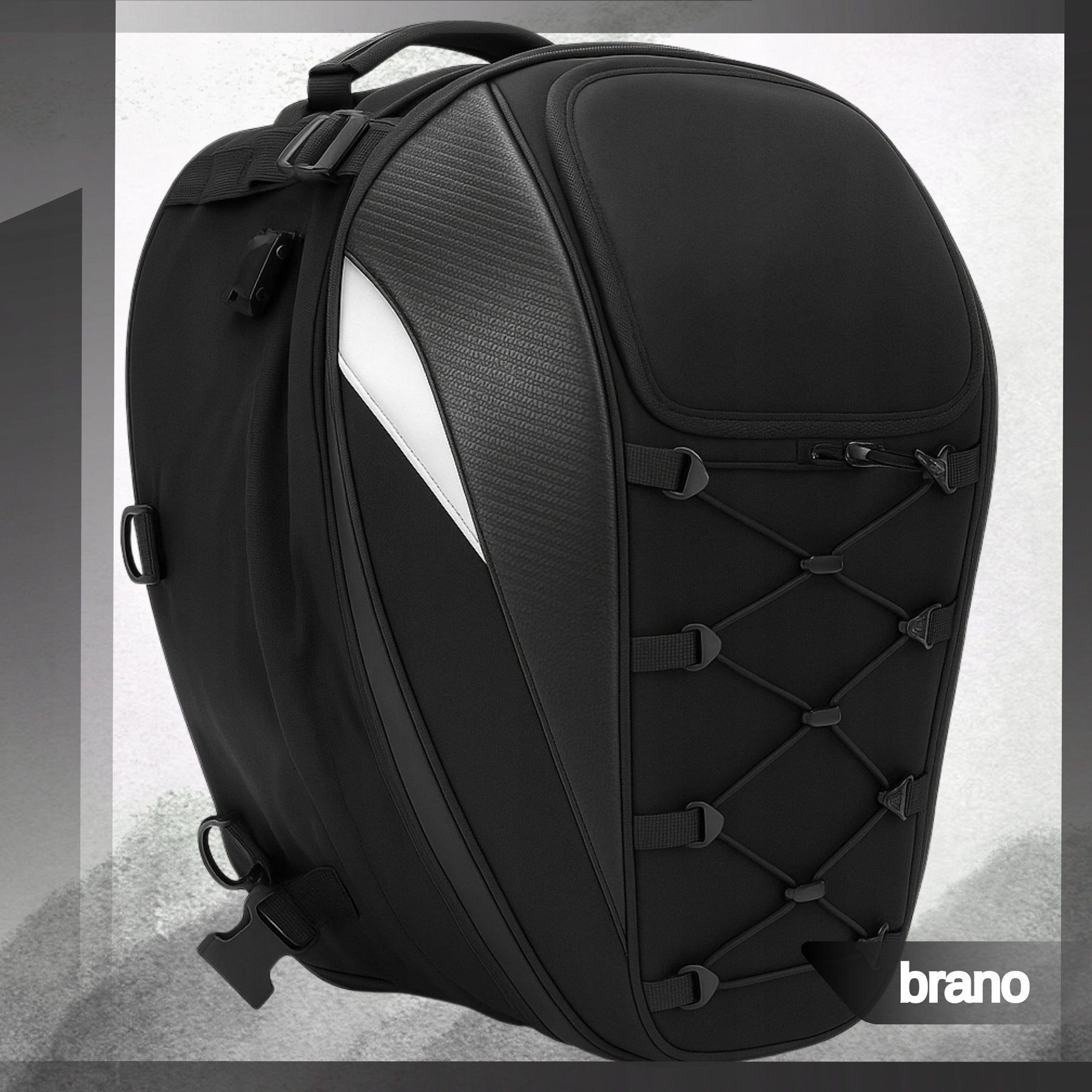MOTORCYCLE BACKPACK 2in1 HELMET BAG SEAT COVER WATERPROOF MOTO Manufacturer's catalog number MC-02-GR