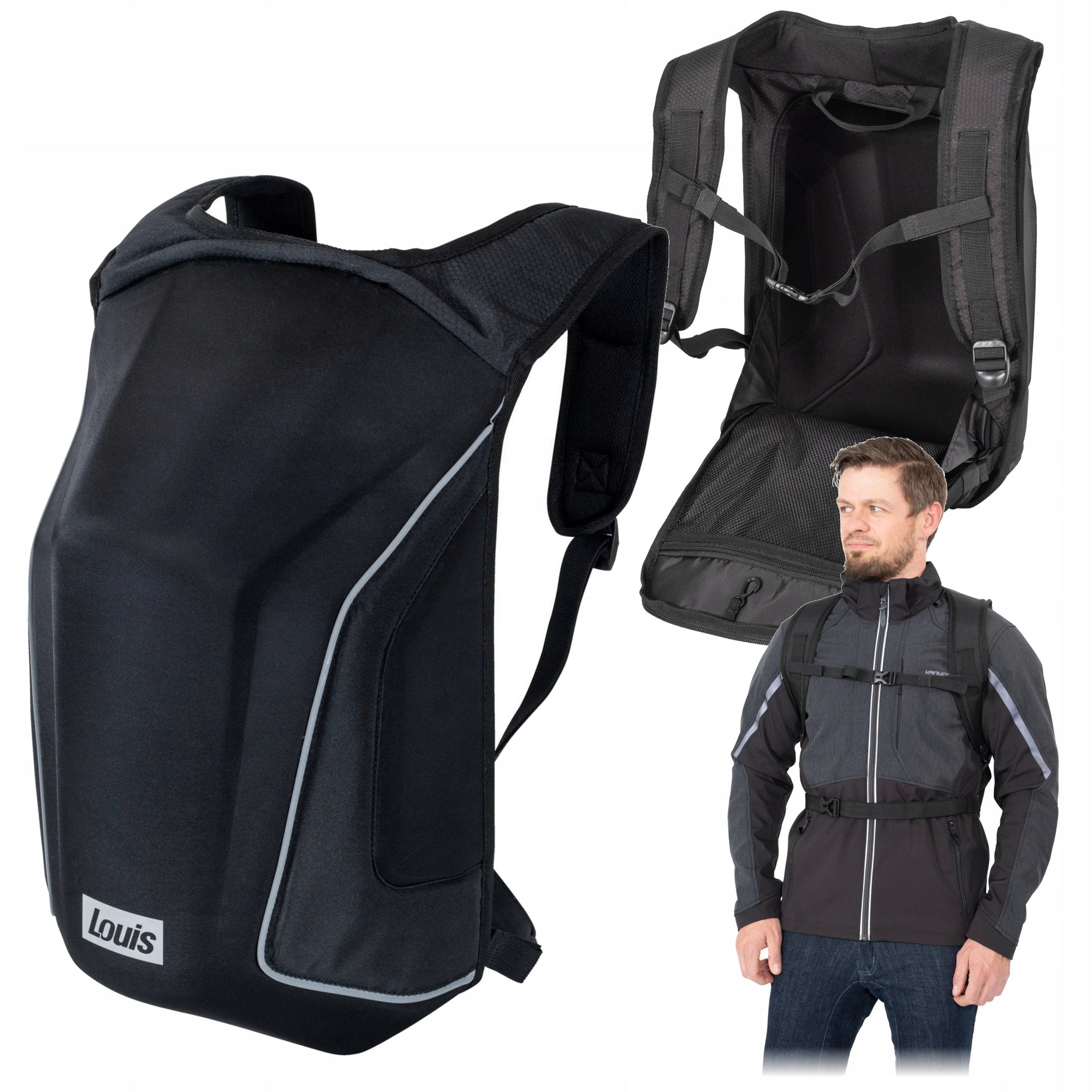 MOTORCYCLE BACKPACK BLACK HUMP 18L IDEAL FOR MOTORCYCLISTS