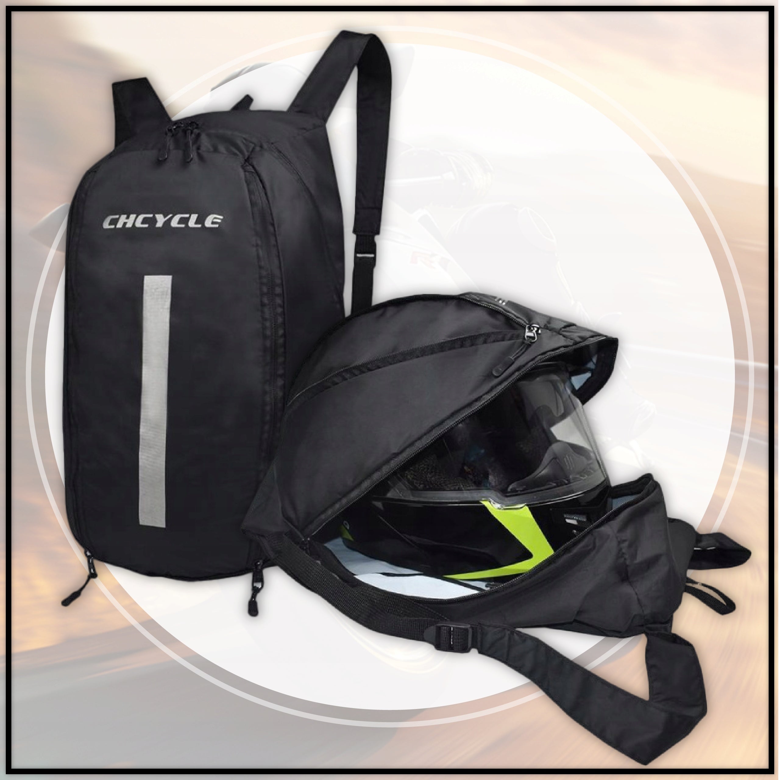 MOTORCYCLE BACKPACK HELMET FOLDING COMPACT WITHSTAND WATERPROOF Manufacturer's catalog number PLECAK TYP 3