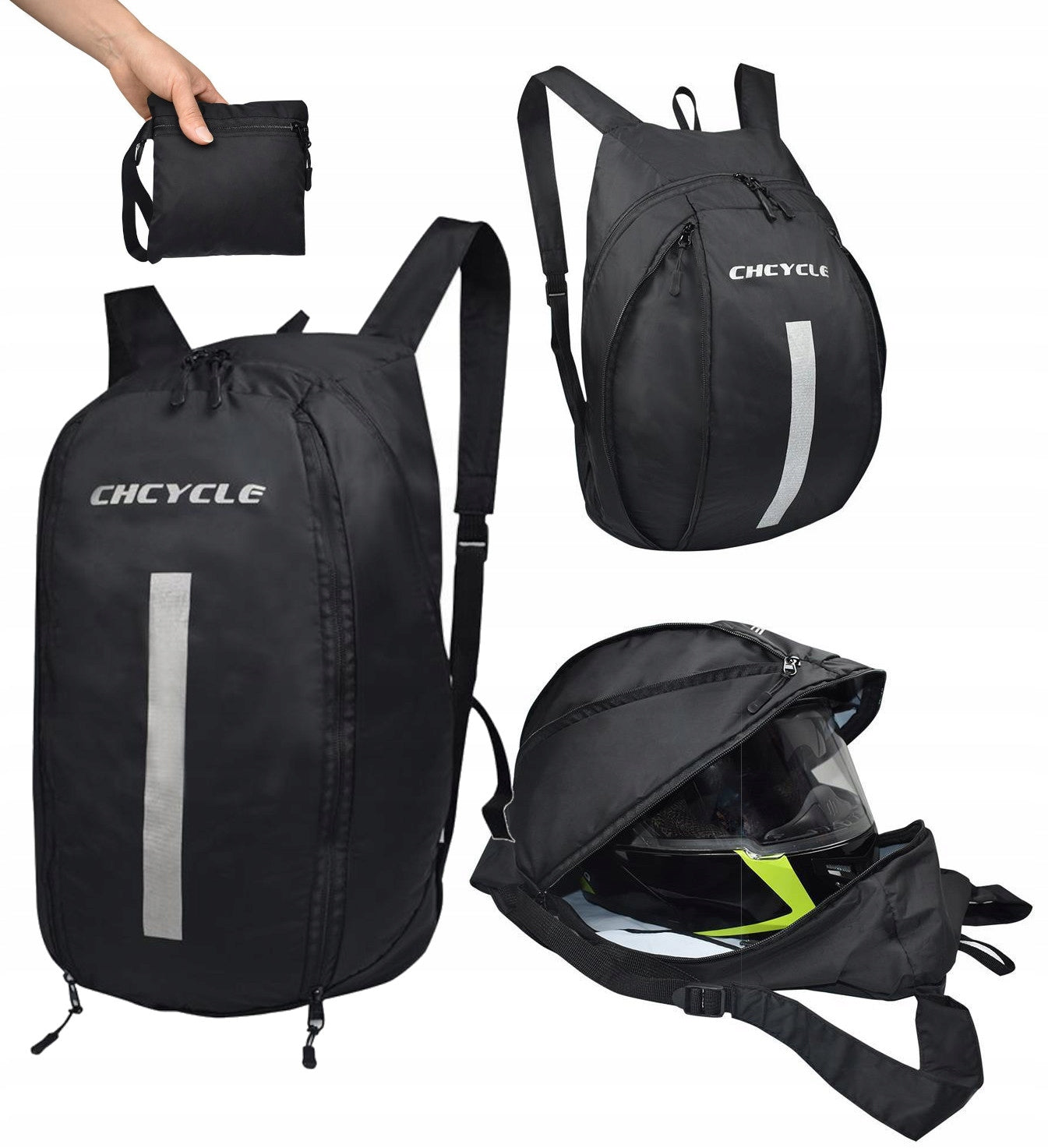 MOTORCYCLE BACKPACK HELMET FOLDING COMPACT WITHSTAND WATERPROOF