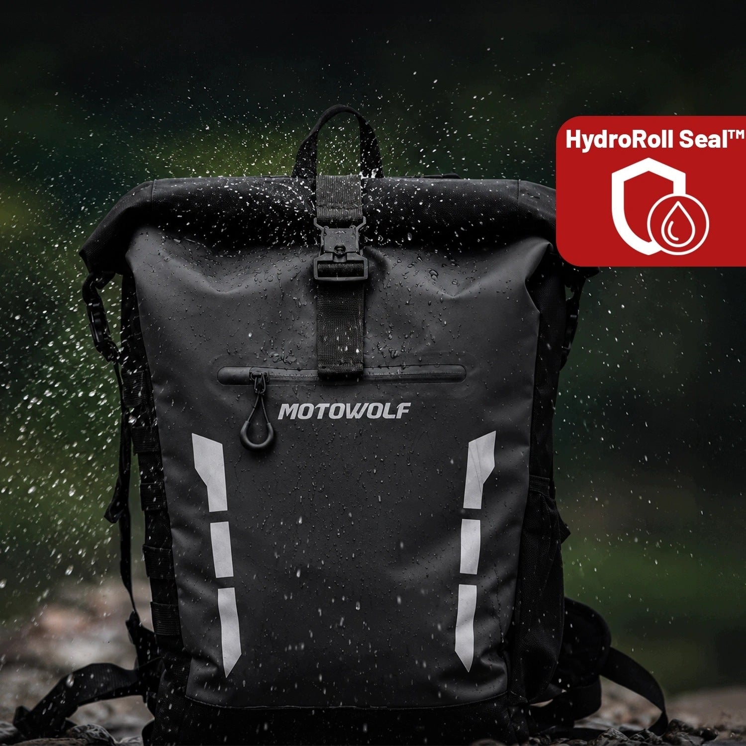 MOTORCYCLE BACKPACK WATERPROOF BIKE BAG CAPACIOUS DURABLE 20L Manufacturer MOTOWOLF