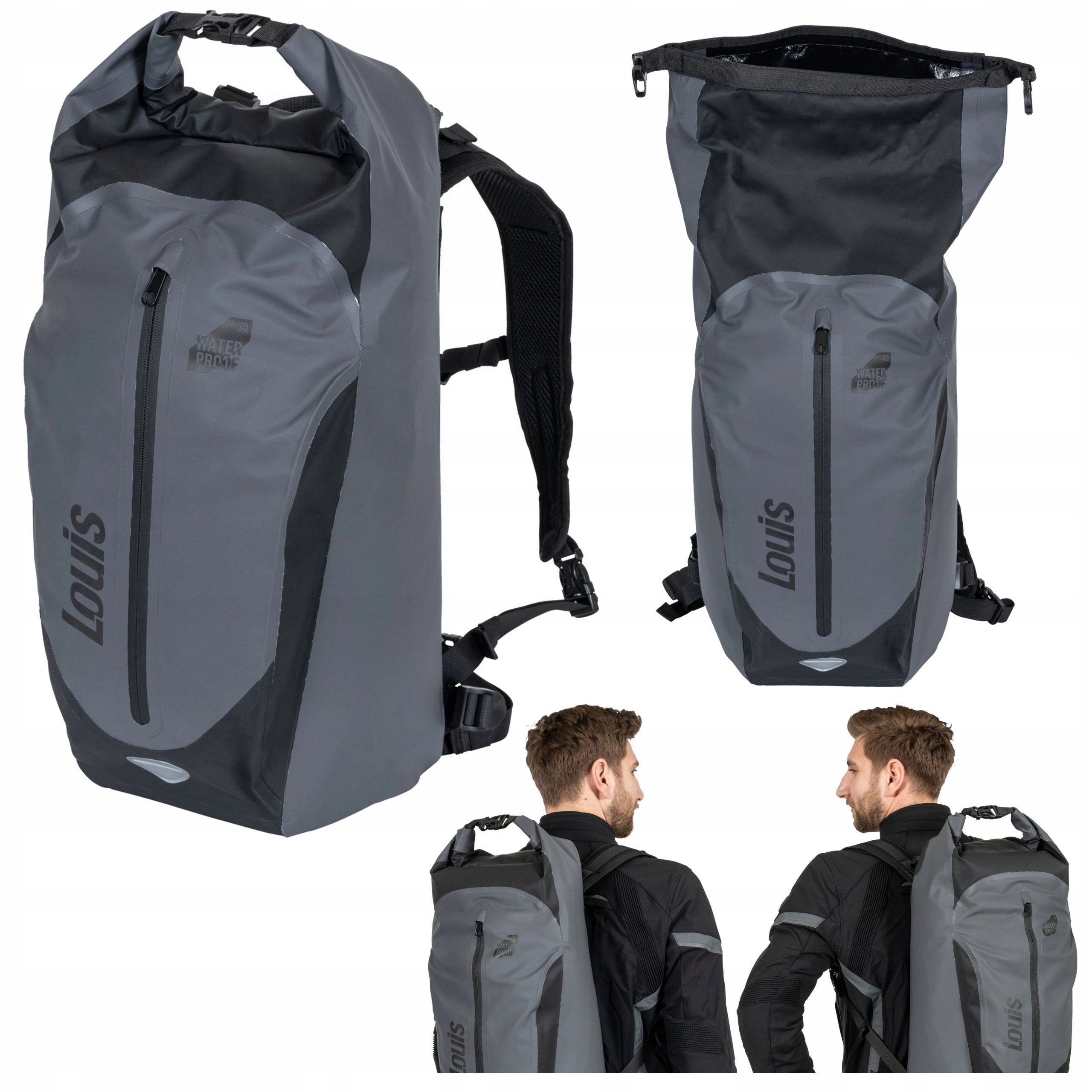MOTORCYCLE BACKPACK WATERPROOF LUGGAGE BAG REFLECTIVE LOUIS 30L
