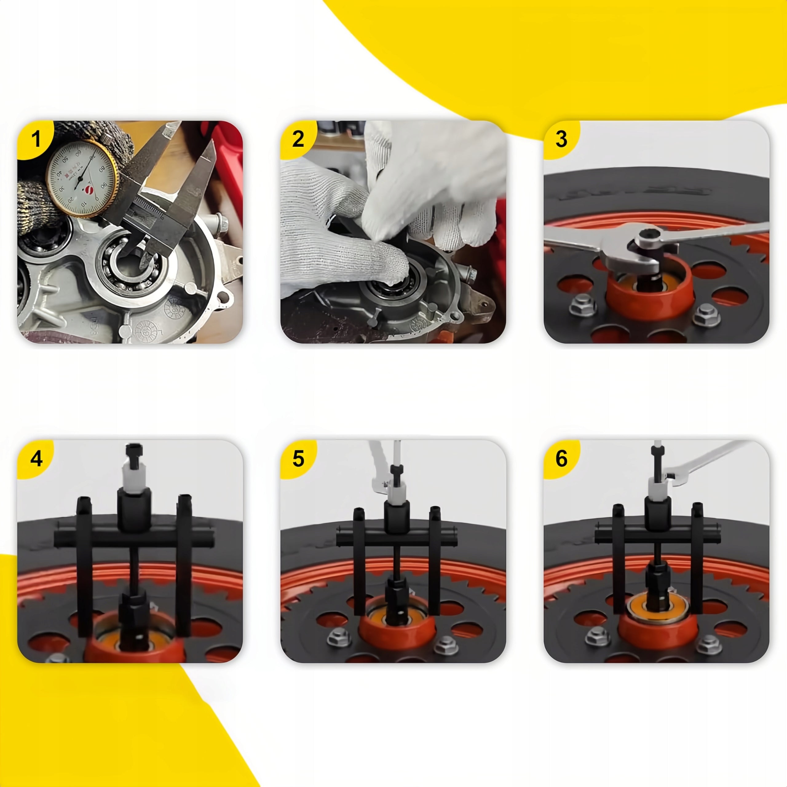 MOTORCYCLE BEARING PULLER KIT FOR PULLING BEARINGINTERNAL PARTS Manufacturer code Trustworthy8