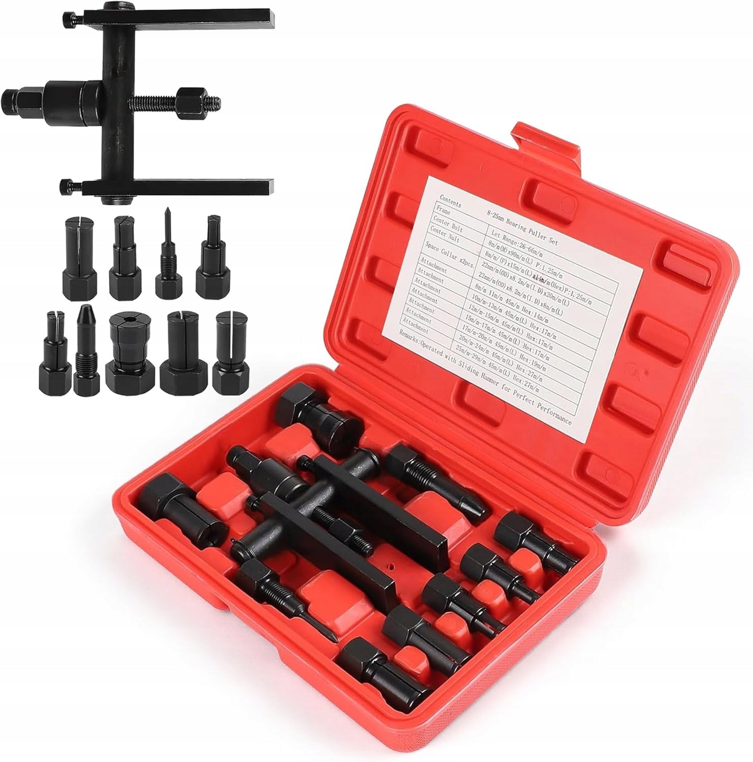 MOTORCYCLE BEARING PULLER KIT FOR PULLING BEARINGINTERNAL PARTS