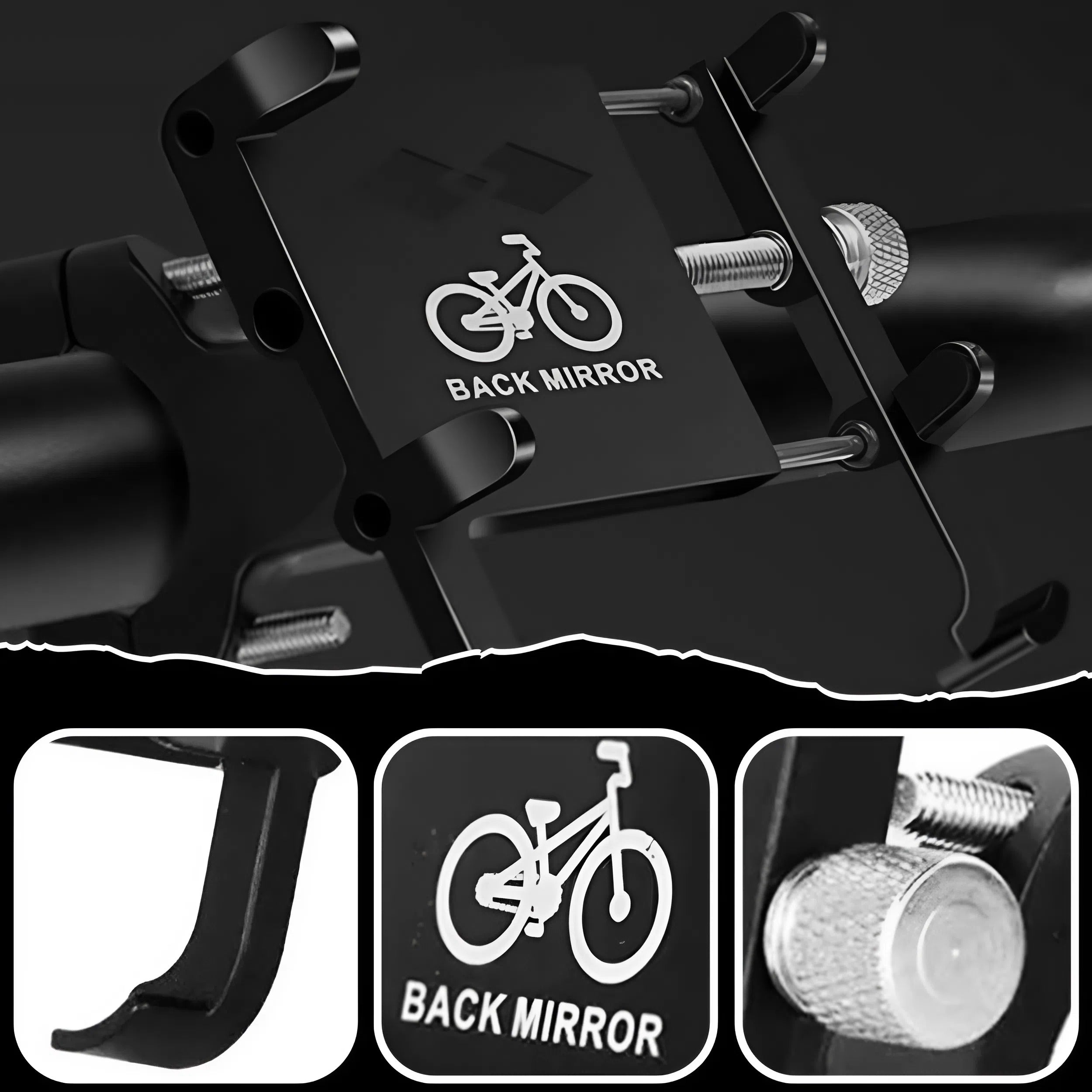 MOTORCYCLE BIKE HOLDER FOR PHONE HANDLEBAR BIKE STRONG ALUMINUM EAN (GTIN) 5905902402899