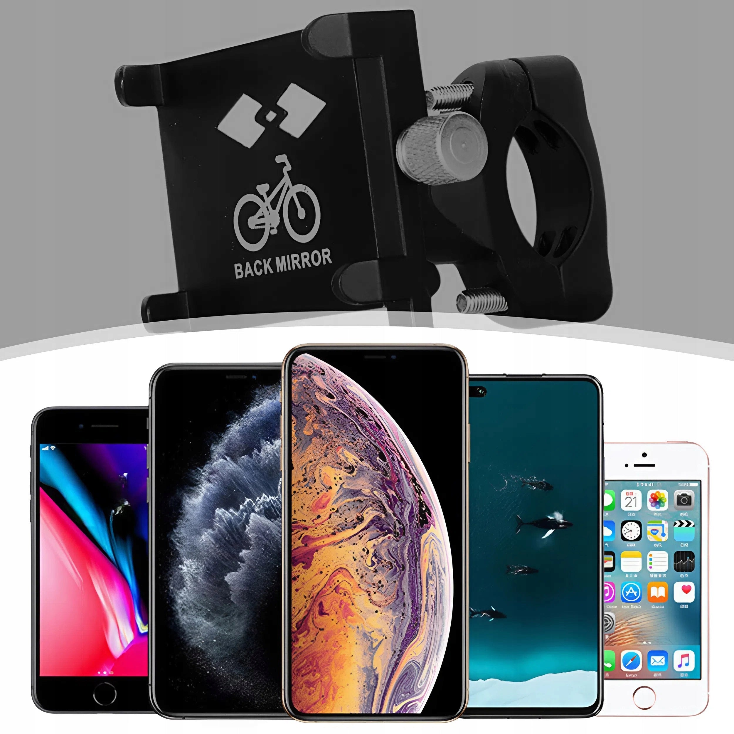 MOTORCYCLE BIKE HOLDER FOR PHONE HANDLEBAR BIKE STRONG ALUMINUM Manufacturer code MOCNY ALUMINIOWY UCHWYT ROWEROWY NA TELEFON