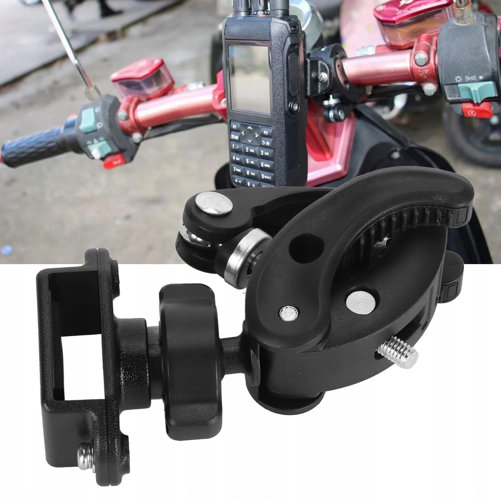 MOTORCYCLE BIKE HOLDER FOR WALKIE TALKIE HANDLEBAR FOR BAOFENG UV5R Manufacturer code 2610230426611