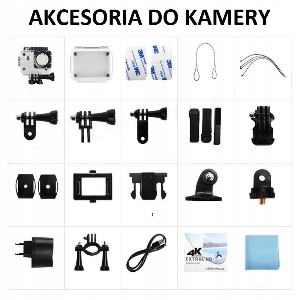 MOTORCYCLE CAMERA H9R 4K ULTRA + AKCESORIA EAN (GTIN) 6974768398997