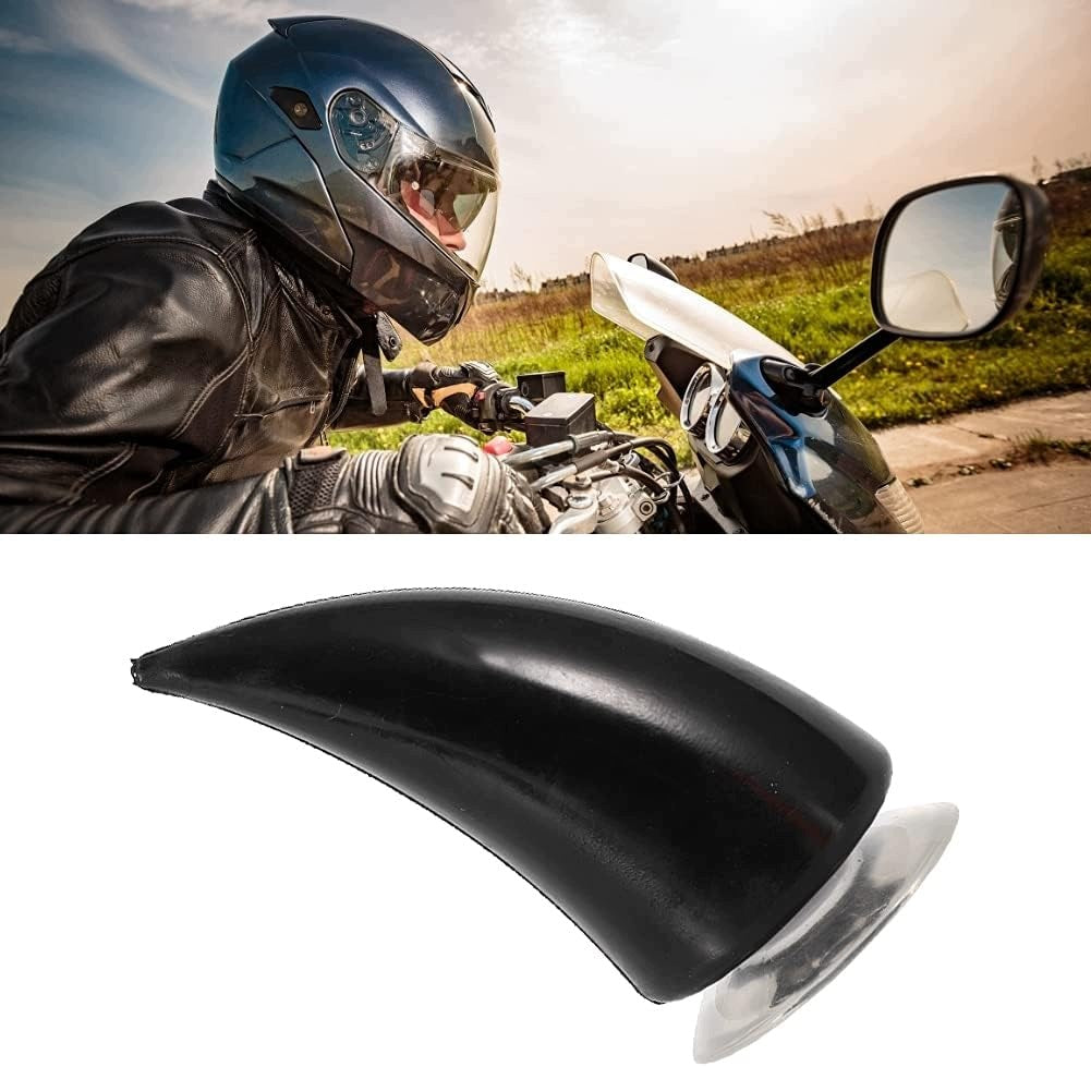 MOTORCYCLE DEMON HELMET HORN BLACK SET WITH ACCESSORIES Manufacturer no brand