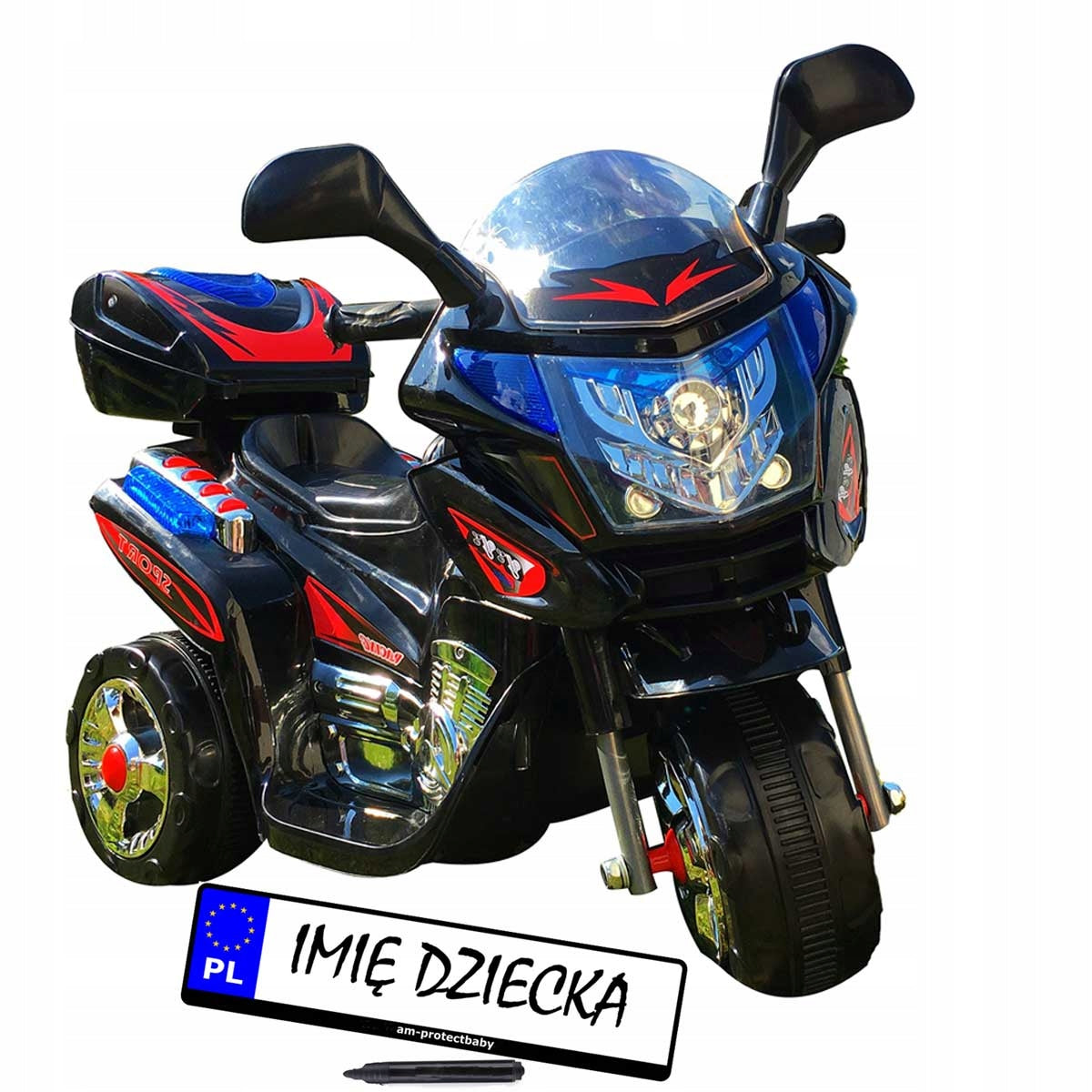 MOTORCYCLE FOR CHILDREN ON BATTERY SOUNDS MOTOR