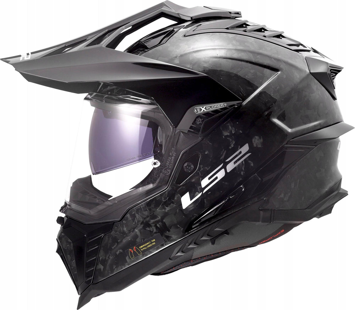 MOTORCYCLE HELMET ADVENTURE LS2 MX701 EXPLORER C FORGED CARBON S Manufacturer LS2