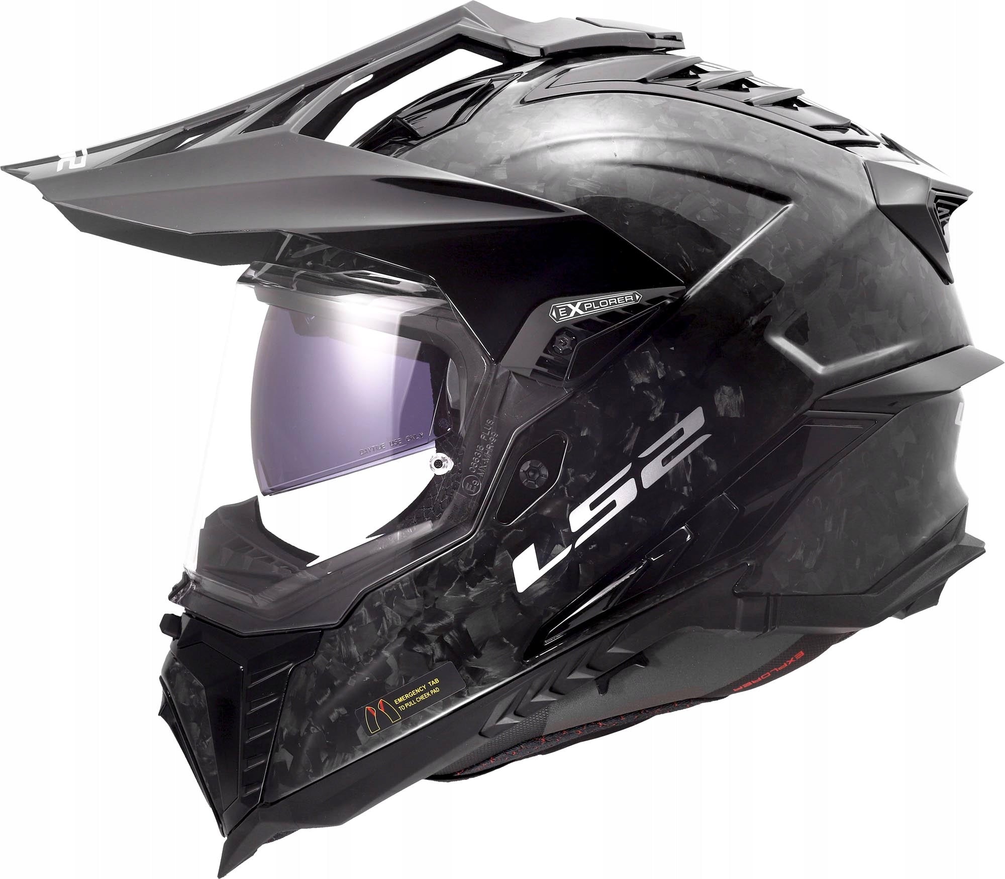 MOTORCYCLE HELMET ADVENTURE LS2 MX701 EXPLORER C FORGED CARBON S Manufacturer LS2