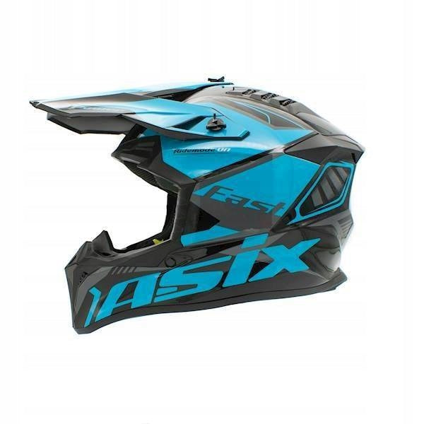 MOTORCYCLE HELMET ASIX JUNIOR CHILDREN'S CROSS ATV ENDURO TURQUOISE M Manufacturer's catalog number ASIX127-918