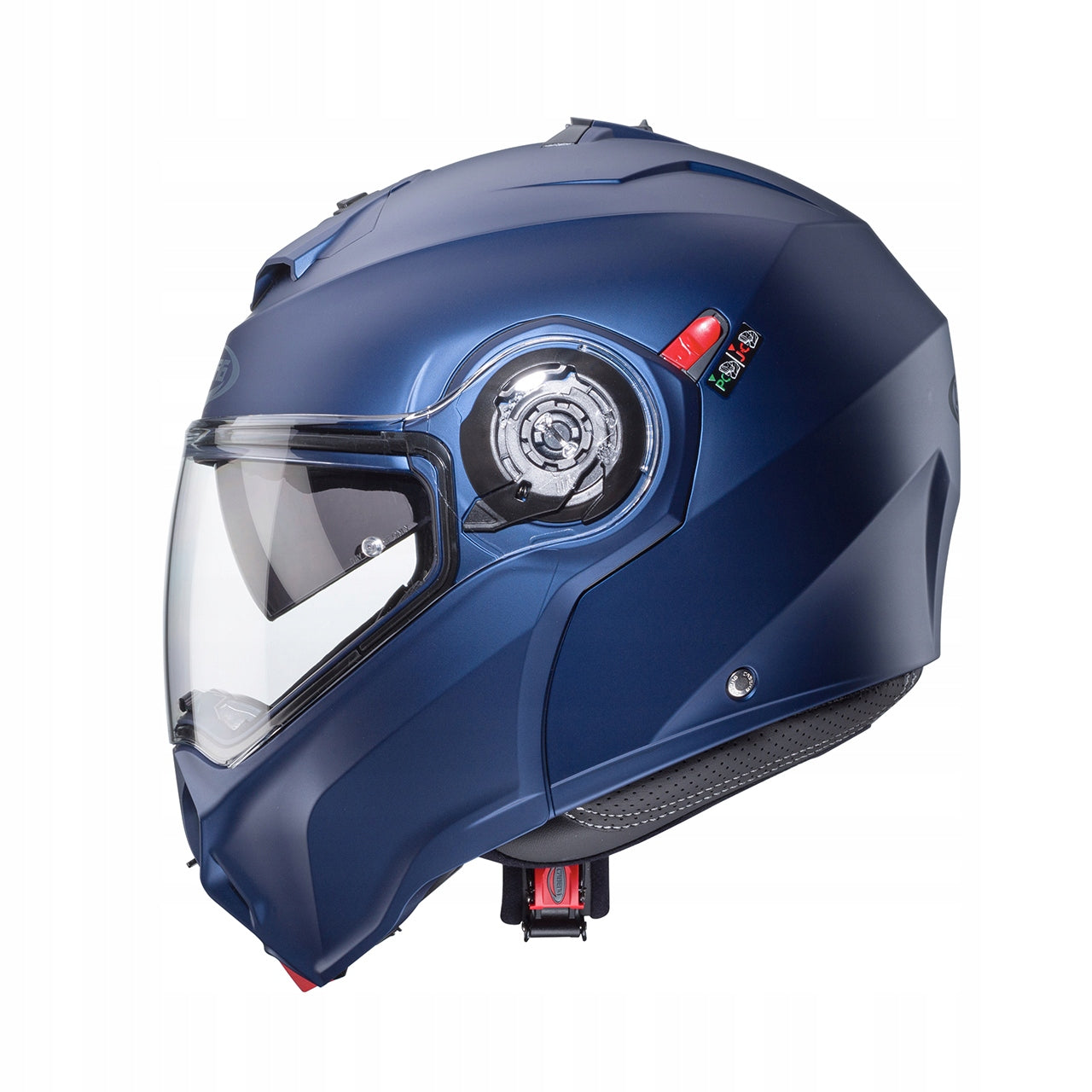 MOTORCYCLE HELMET CABERG DUKE EVO BLUE MAT JAW BLEND PINLOCK L Packaging status original