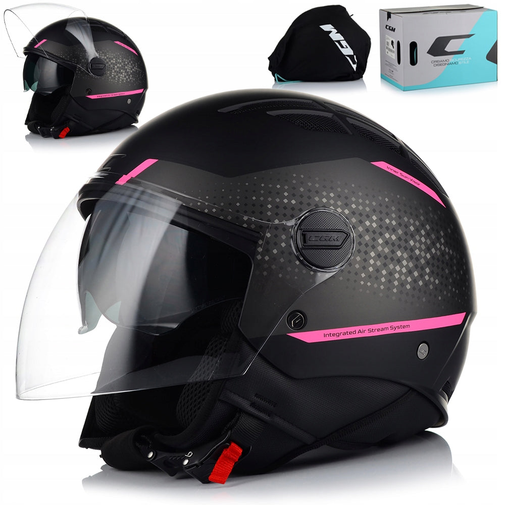 MOTORCYCLE HELMET | CGM 116 | OPEN SCOOTER CHOPPER LIGHT 22.06 + BLEND