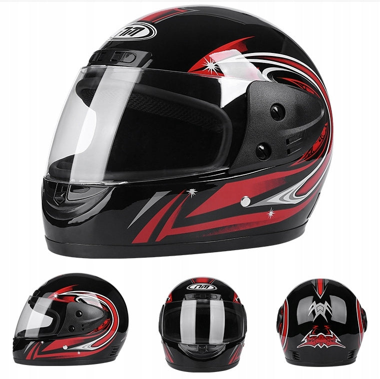 MOTORCYCLE HELMET CLOSED FULL MOTOR SCOOTER INTEGRAL QUAD GOKART COLORS
