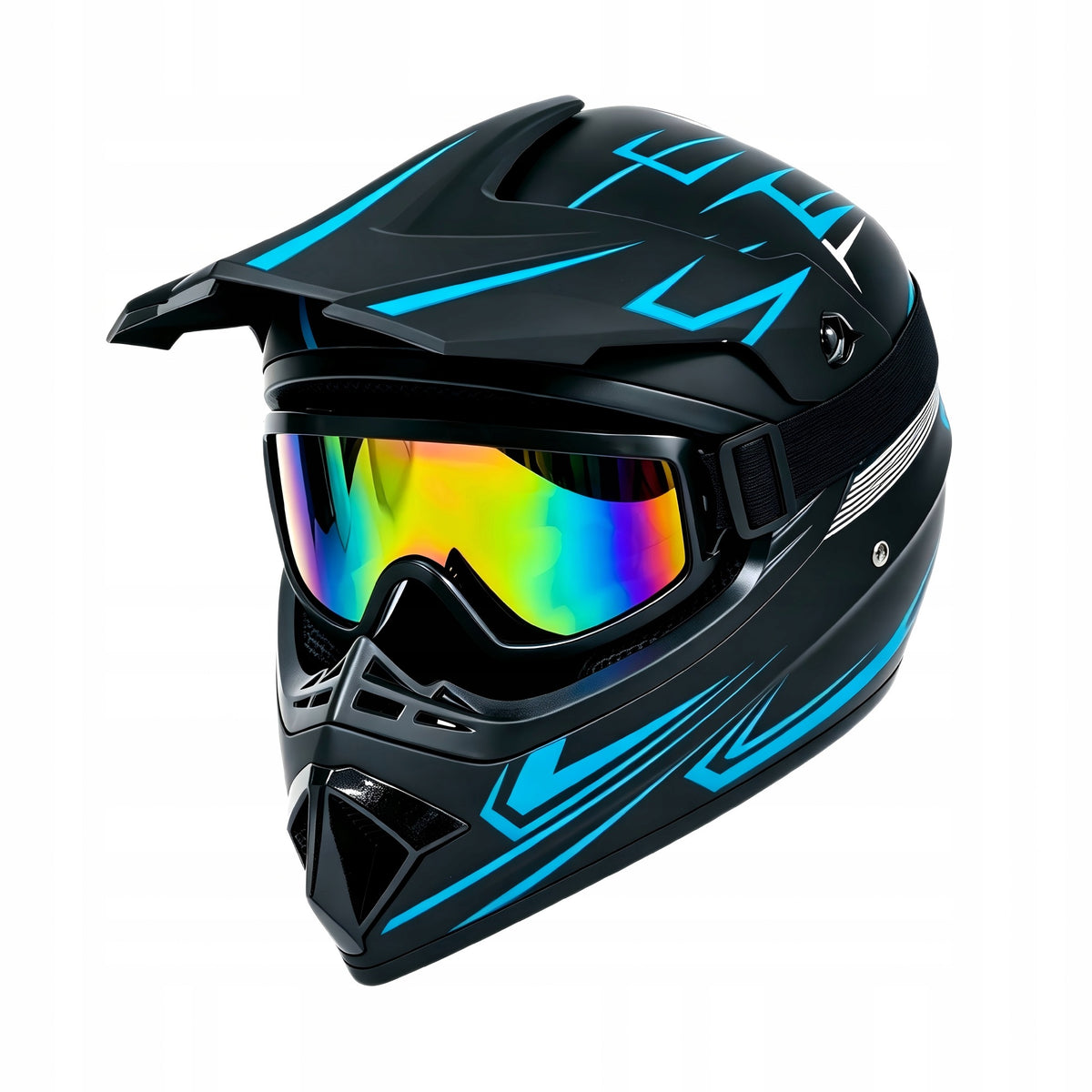MOTORCYCLE HELMET CROSS LIGHT ENDURO + GOGGLES SIZE S (53-54 CM) Manufacturer's catalog number 8901738646480