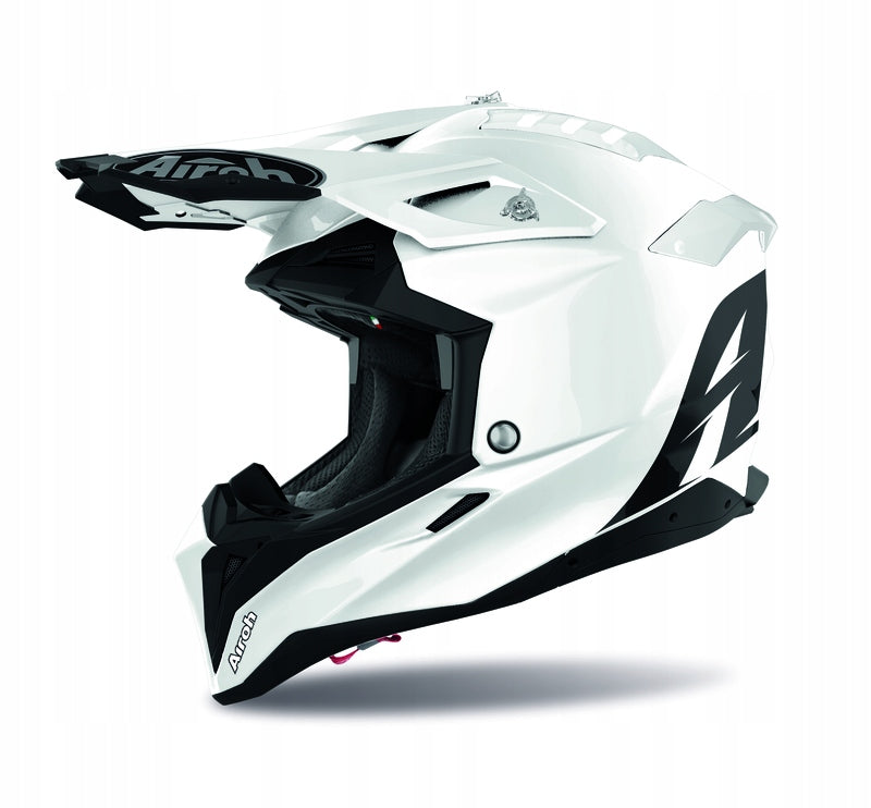MOTORCYCLE HELMET CROSS OFFROAD ENDURO AIROH AVIATOR 3 white gloss R. XL