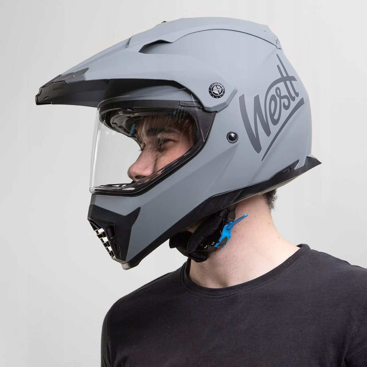 MOTORCYCLE HELMET CROSS X WESTT FULLFACE WITH MTB VISOR SIZE L Manufacturer Westt