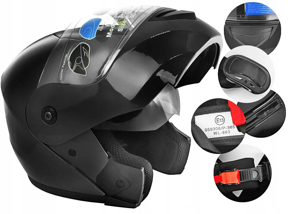 MOTORCYCLE HELMET FLIP-UP MOTOR SCOOTER BLENDA XS Manufacturer's catalog number 003-0001-634