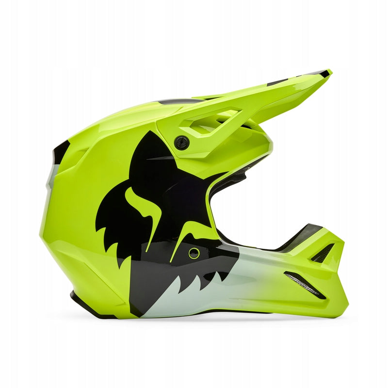 MOTORCYCLE HELMET FOX V1 SHIELD FLUO YELLOW XL