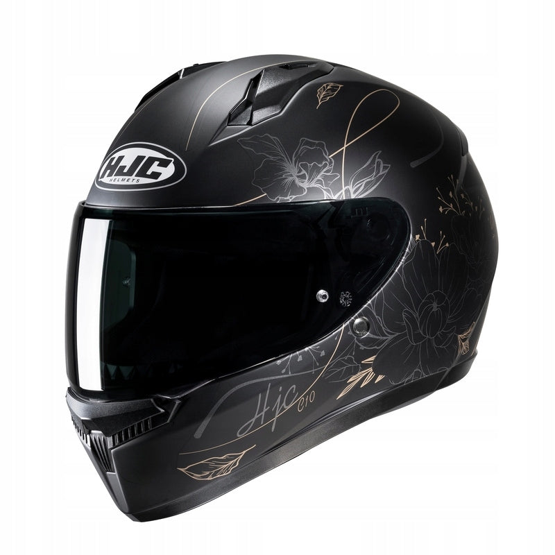 MOTORCYCLE HELMET HJC C10 EPIK BLACK (S) BRIGHT GLASS