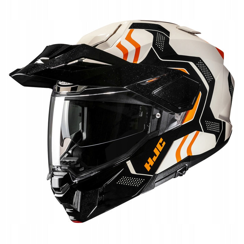 MOTORCYCLE HELMET HJC I80 VELLY BLACK BEIGE XXL
