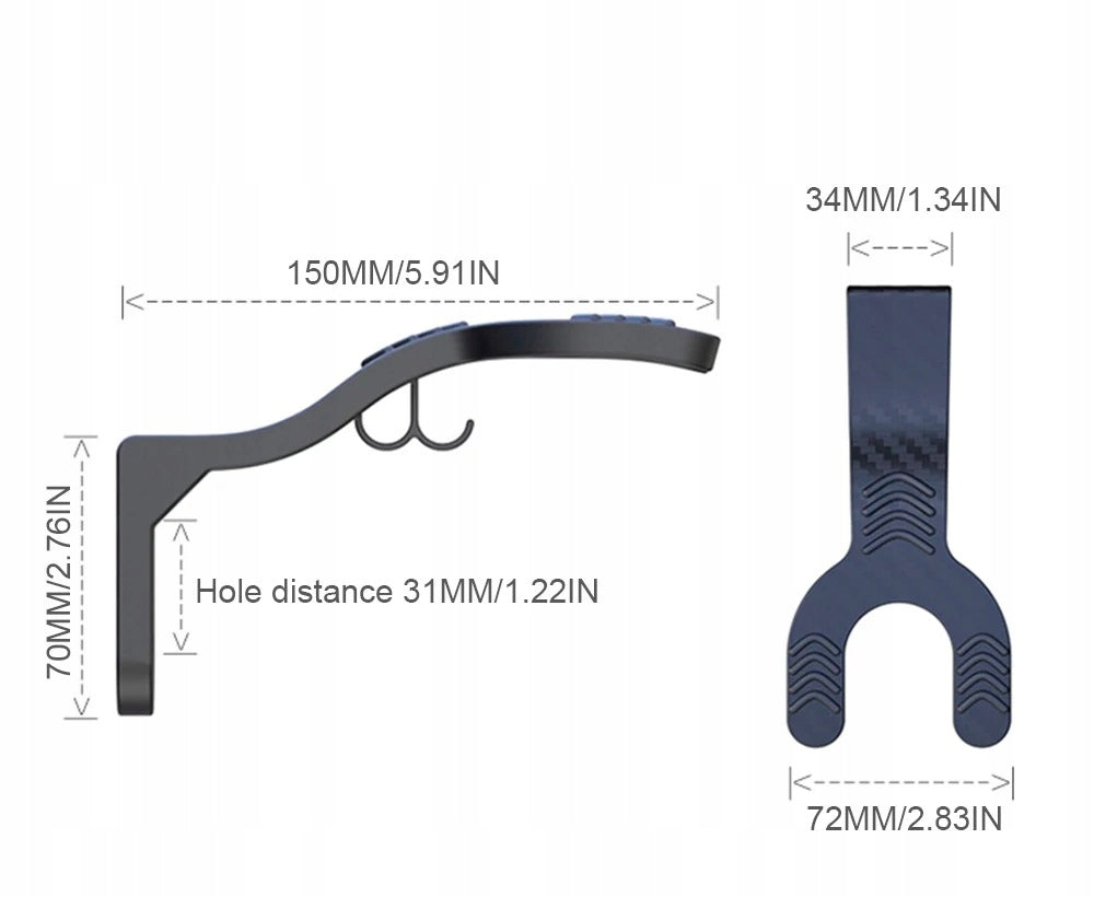 MOTORCYCLE HELMET HOOK WALL MOUNT WITH KEY HOOK Manufacturer's catalog number wieszak ścienny uniwersal