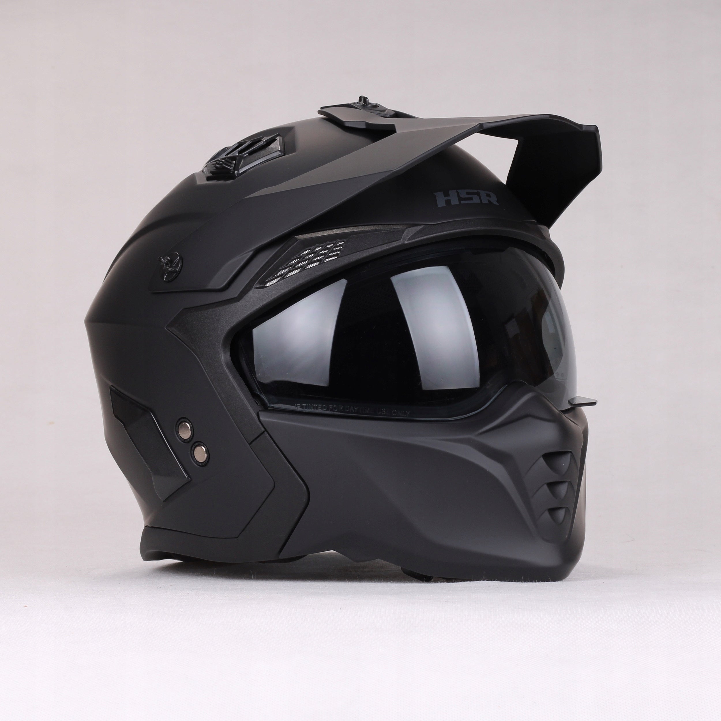 MOTORCYCLE HELMET HSR HS711 DETACHABLE JAW 4in1 black mat ECE22.06 XL Packaging status original