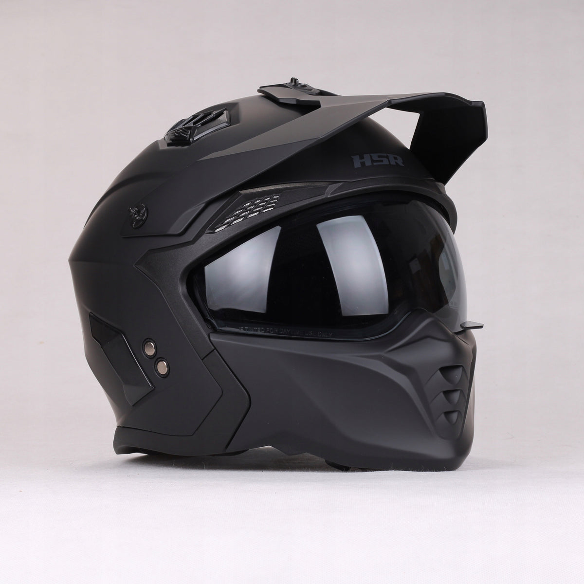 MOTORCYCLE HELMET HSR HS711 DETACHABLE JAW 4in1 black mat ECE22.06 XL Packaging status original
