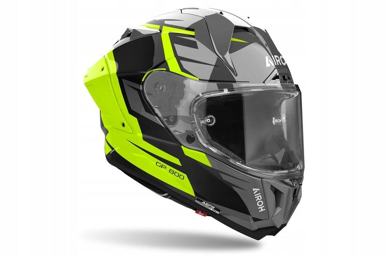 MOTORCYCLE HELMET INTEGRAL AIROH GP 800 MASTER YELLOW GLOSS XL Size XL