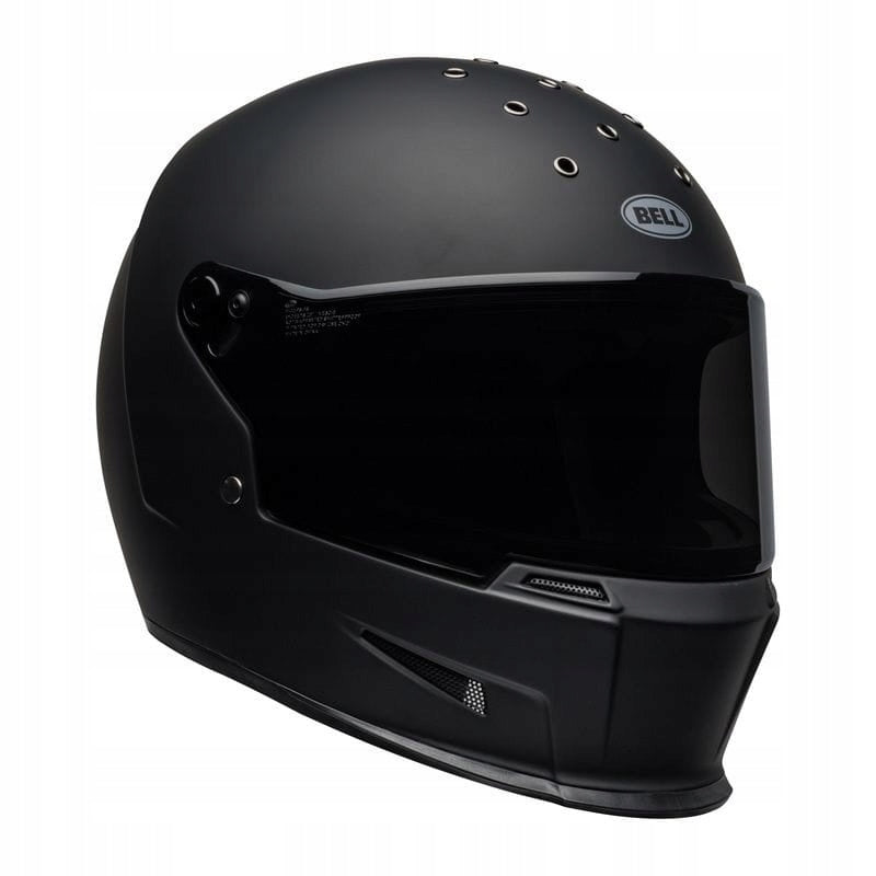 MOTORCYCLE HELMET INTEGRAL BELL ELIMINATOR SOLID BLACK MATT FOR GIFT Manufacturer's catalog number ELIMIN_SOL-01F_S