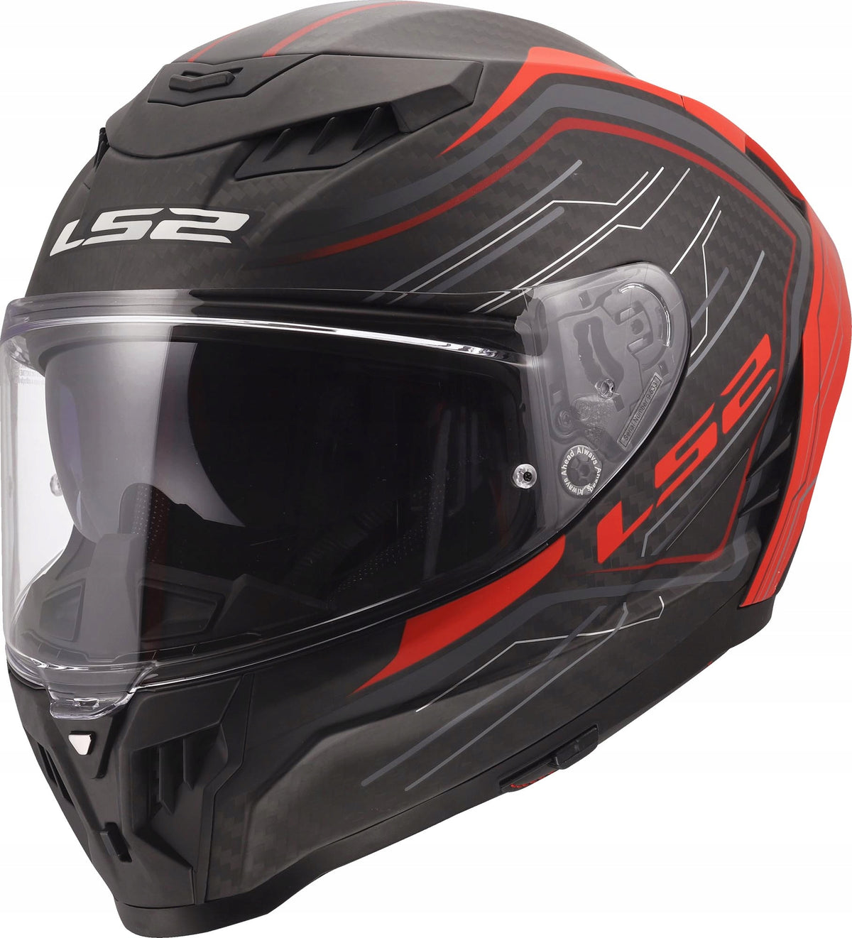 MOTORCYCLE HELMET INTEGRAL LS2 FF807 DRAGON SUBIC CARBON RED L Manufacturer LS2