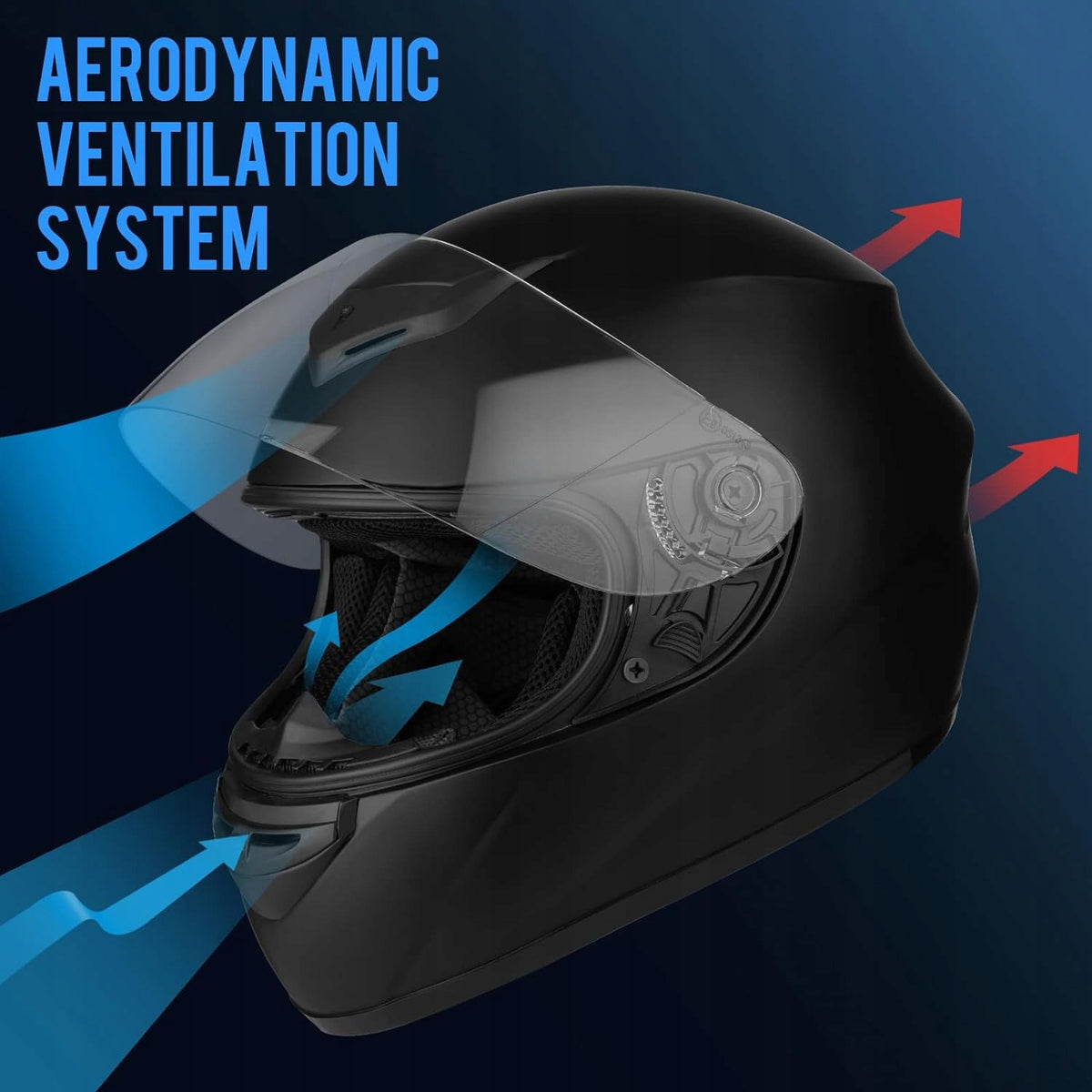MOTORCYCLE HELMET INTEGRAL breathable, ECE L certified (59-60 cm) Manufacturer no brand