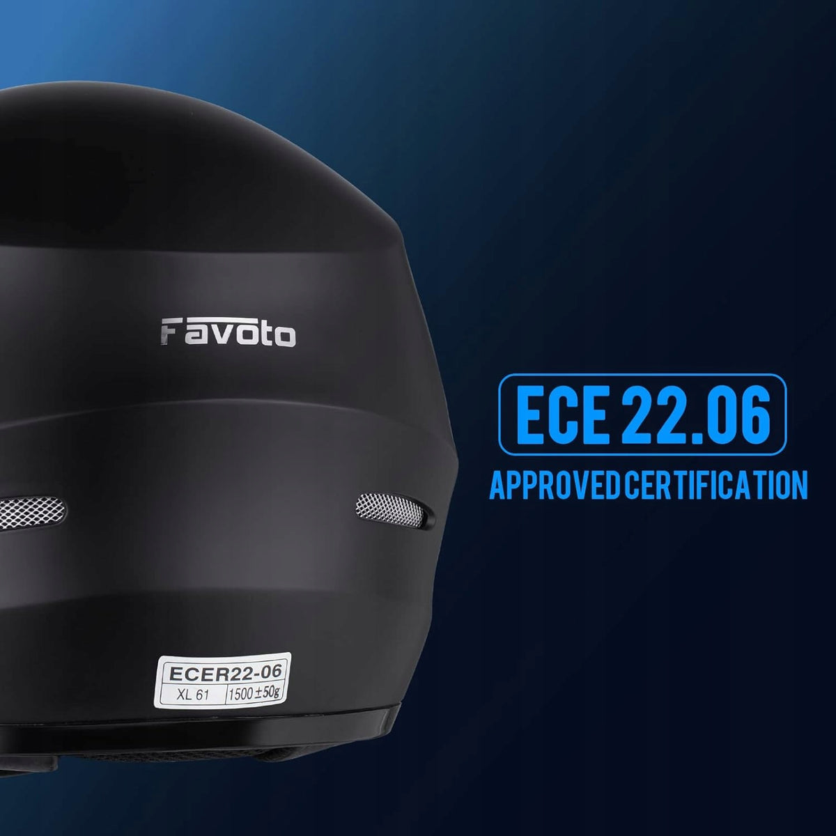 MOTORCYCLE HELMET INTEGRAL breathable, ECE L certified (59-60 cm) Manufacturer's catalog number St-22