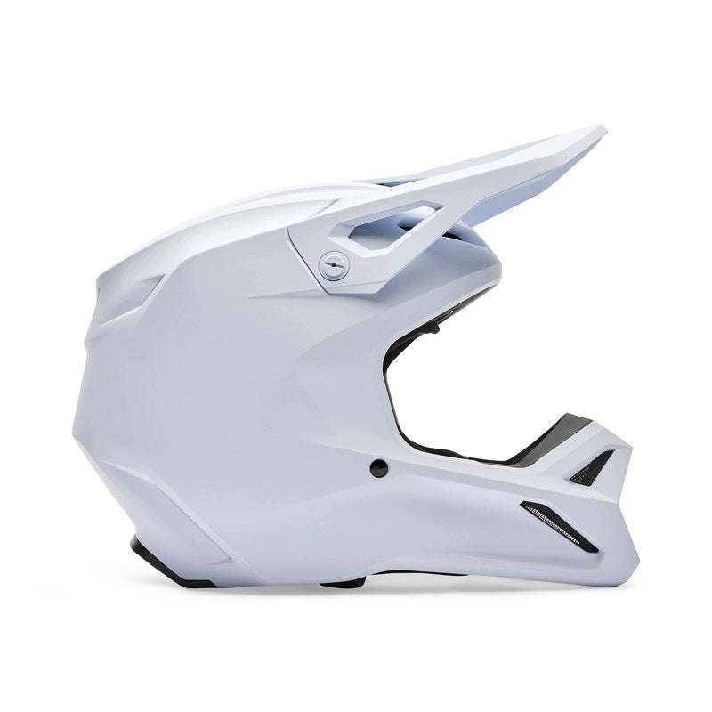 MOTORCYCLE HELMET JUNIOR FOX V1 SOLID MATTE WHITE 59-60 CM