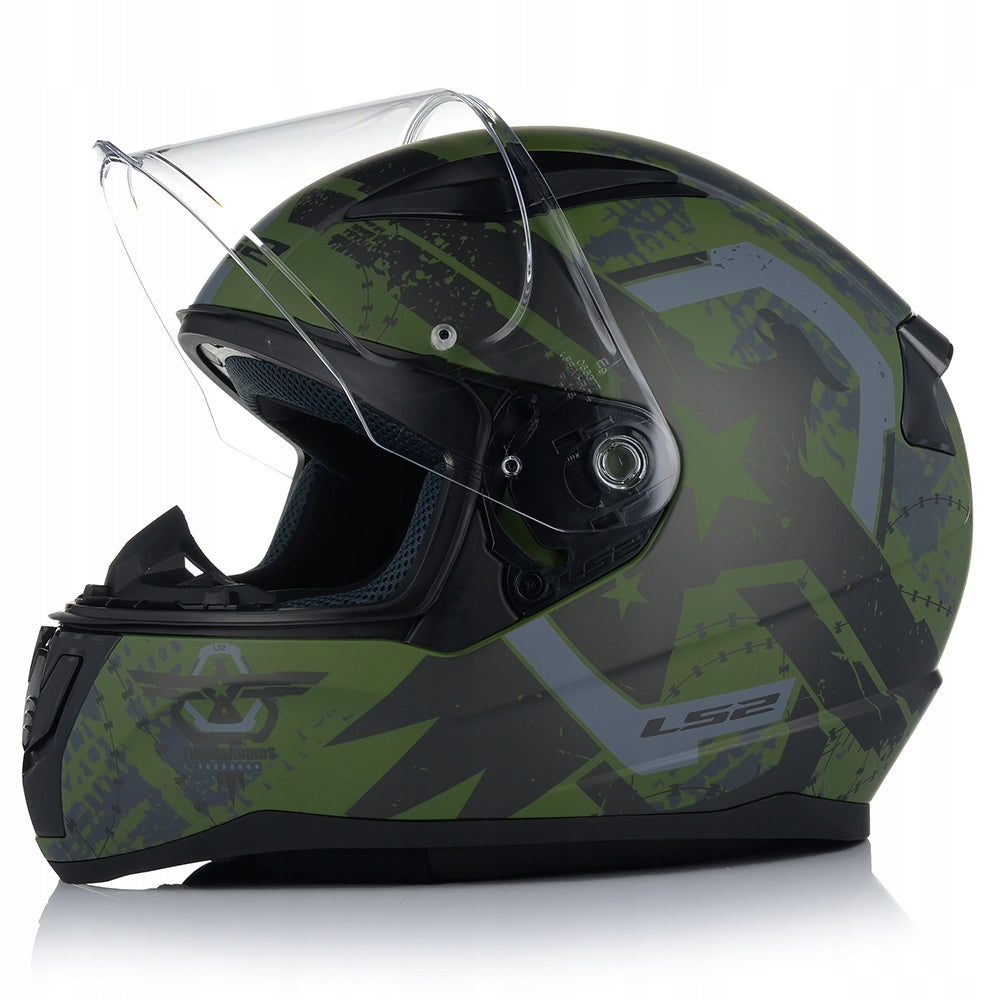 MOTORCYCLE HELMET LS2 FF353 RAPID II THUNDER BIRDS SYSTEM PINLOCK ECER 22.06 Packaging status original