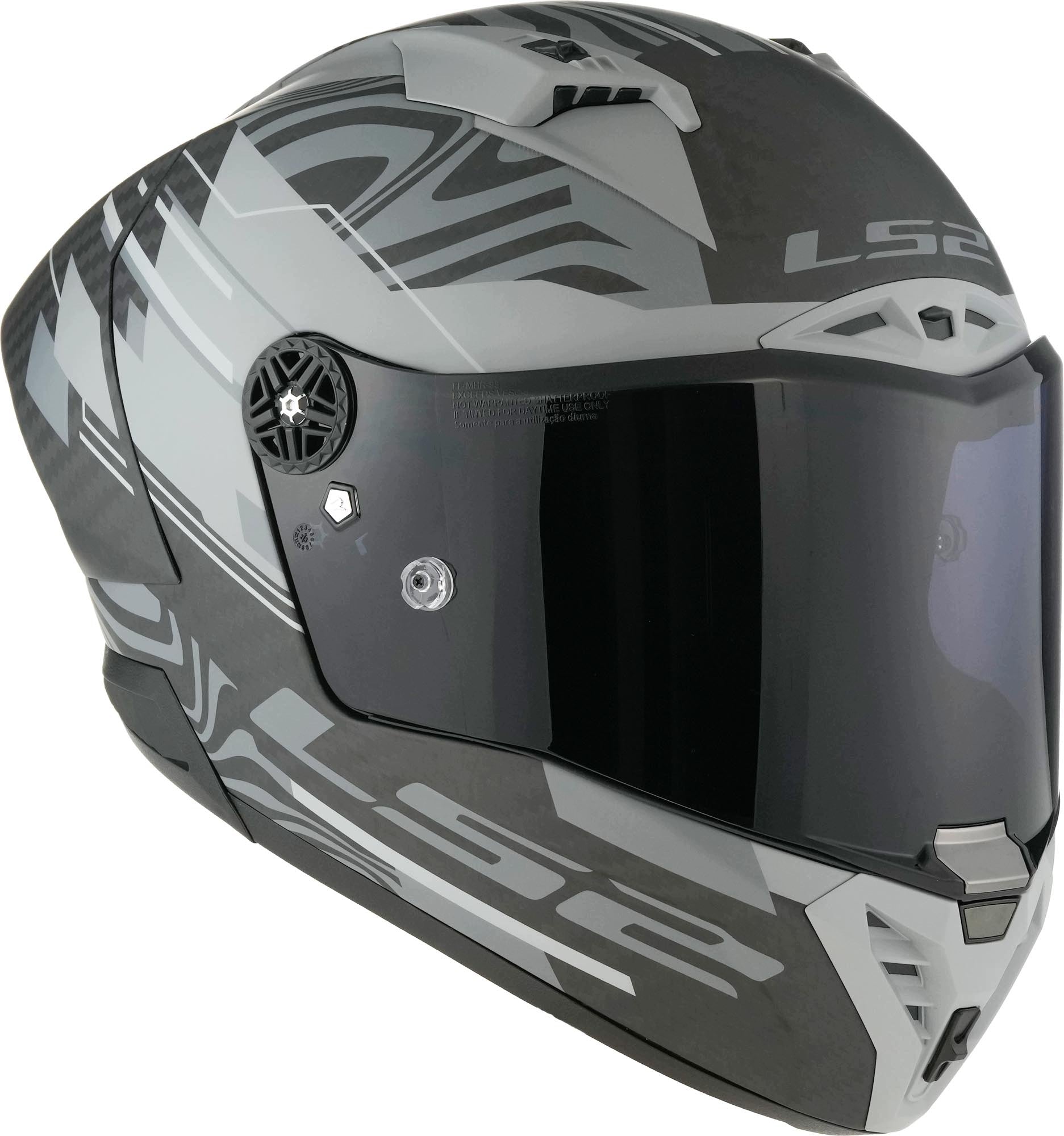 MOTORCYCLE HELMET LS2 FF805 THUNDER C GP AERO POLAR + PINLOCK + RIPPERS Size XL