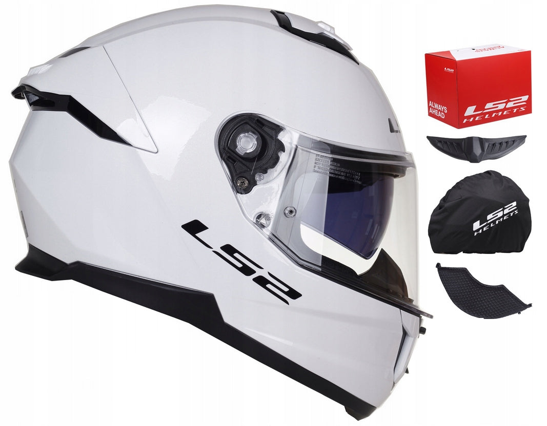 MOTORCYCLE HELMET LS2 FF808 STREAM II BLENDA WHITE