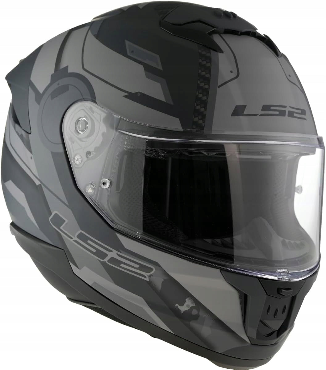 MOTORCYCLE HELMET LS2 FF808 STREAM II SHADOW M.TITANIUM GREY-06 size XS Manufacturer LS2