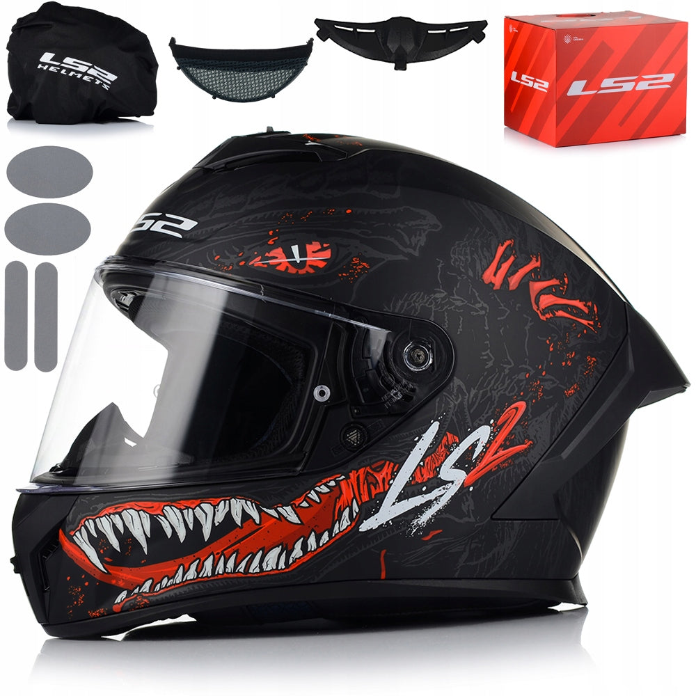 MOTORCYCLE HELMET | LS2 FF820 RAPID III KAJIU | PINLOCK SYSTEM | ECER 22.06
