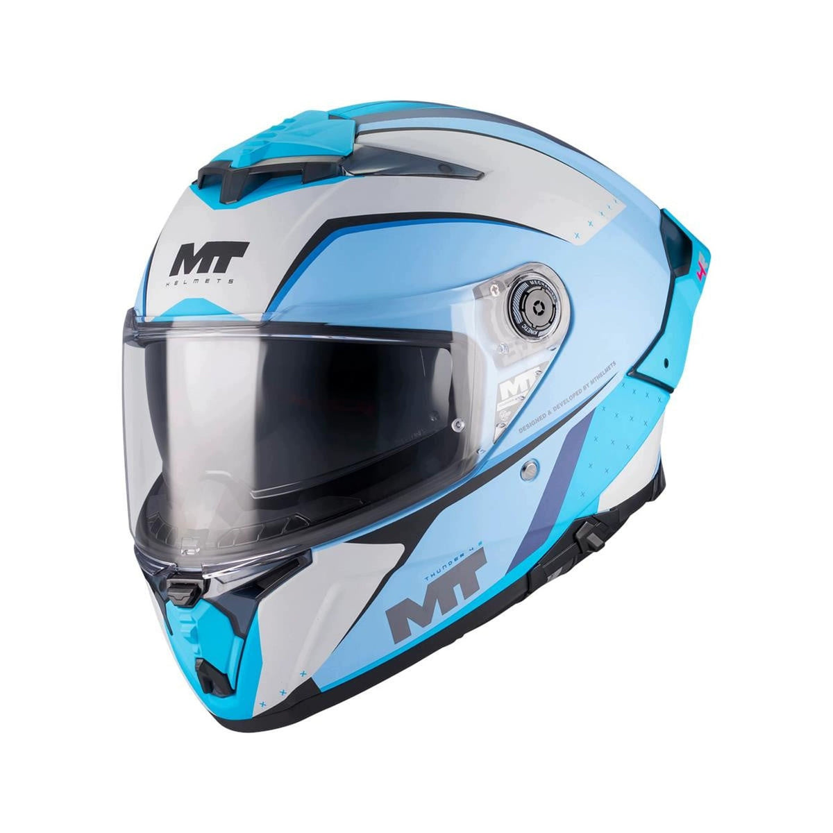 MOTORCYCLE HELMET MT THUNDER 4 R SV WITH PINLOCK BLEND SPOILER Manufacturer's catalog number 1375D50C7203