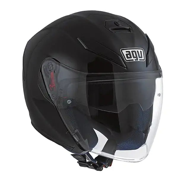MOTORCYCLE HELMET OPEN AGV K5 JET MATT BLACK WITH BLEND size. XXL