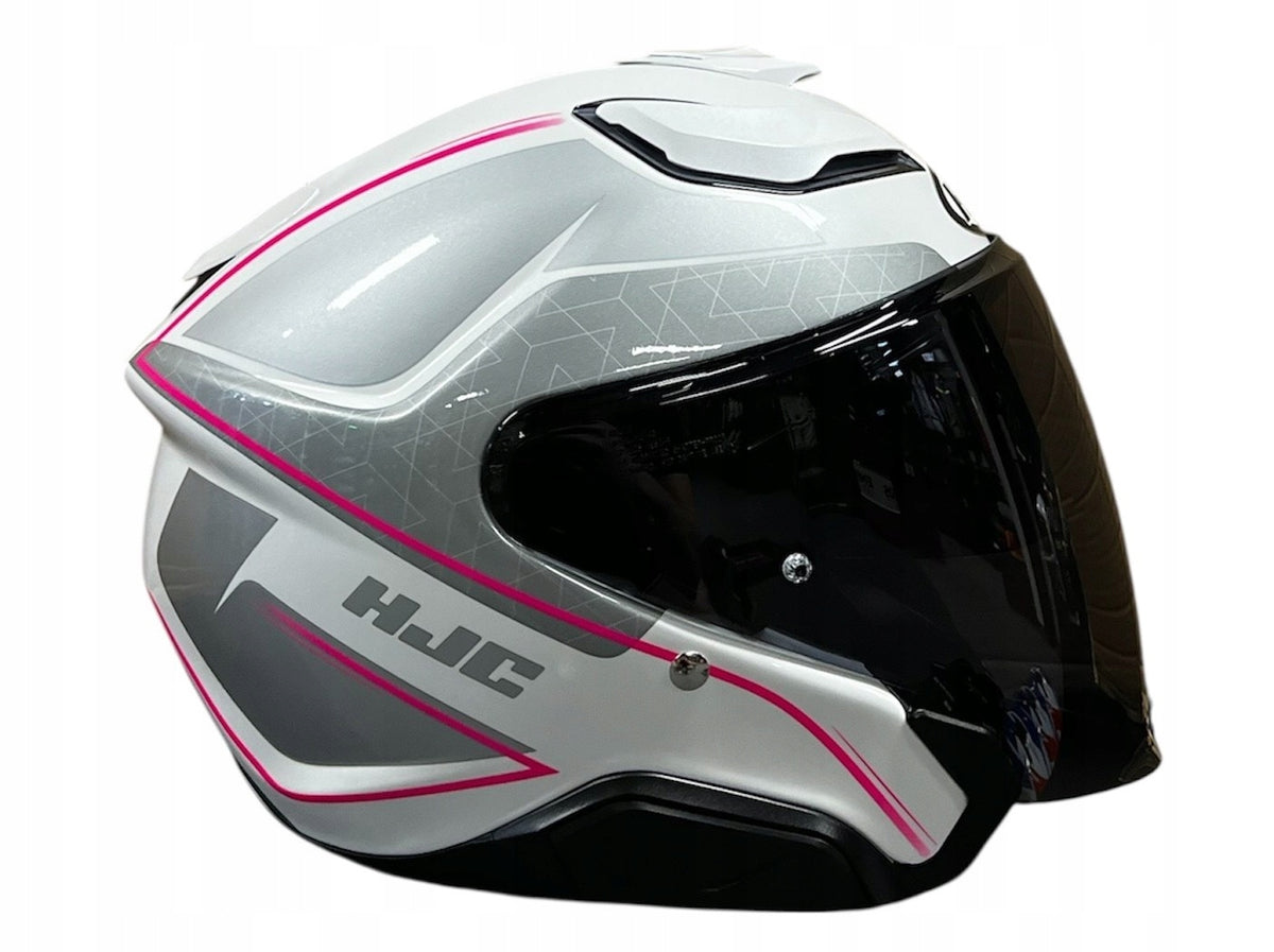 MOTORCYCLE HELMET OPEN HJC F31 LUDI SILVER/WHITE ros. M Manufacturer's catalog number F31-LUD-MC8-M