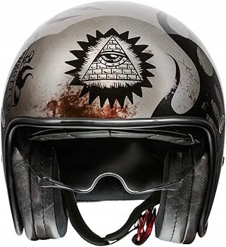 MOTORCYCLE HELMET OPEN JET PREMIER HELMETS VINTAGE CHROME GLOSSY S 55-56cm Manufacturer Premier Helmets